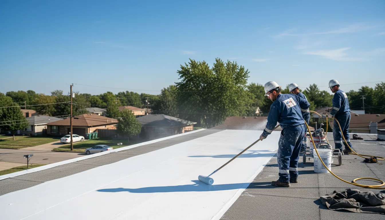 Commercial roof coating in Morton, TX near me